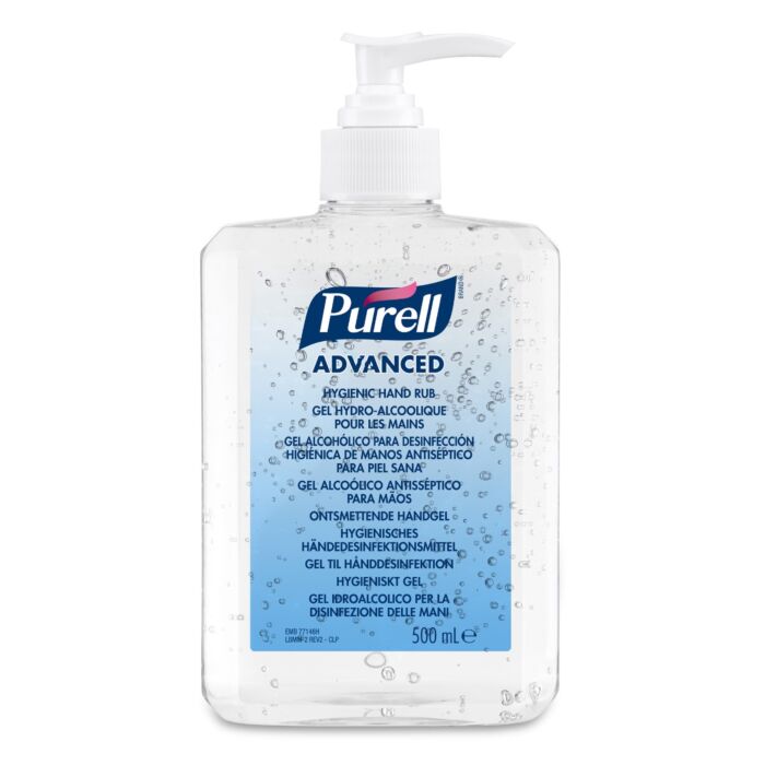 Purell Man Purell Advanced Hygienic Hand Rub - 500ml Pump Bottle – Medisave UK