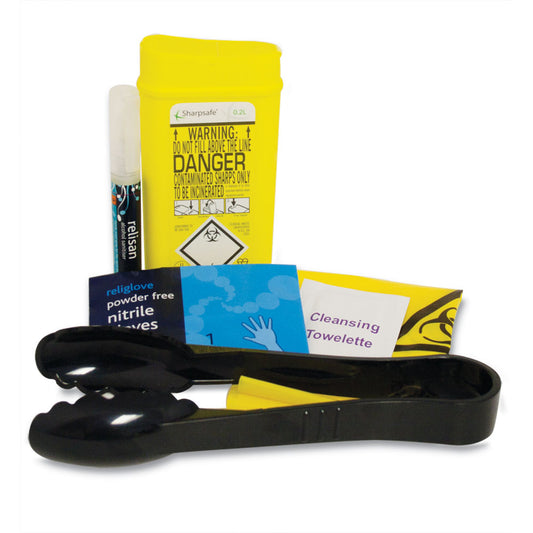 Sharps Clean-Up 1 Application Kit (With 9" Forceps) - Reliance