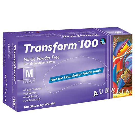 Supermax Aurelia Transform Nitrile Gloves - Pack of 100 - Medium - Aurelia Gloves