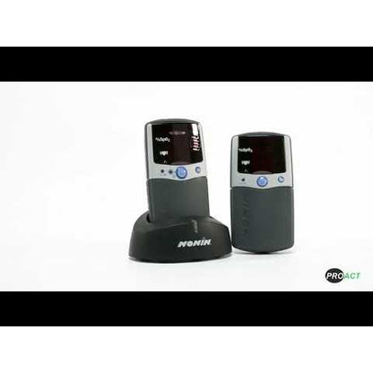 Nonin 2500 PalmSAT Hand Held Pulse Oximeter With Finger Clip Sensor - Nonin
