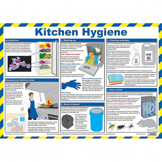 Poster Kitchen Hygiene - Safety First Aid