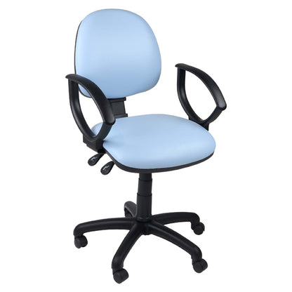 Function Operator Chair with Black Base & Vinyl Upholstery - 