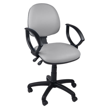 Function Operator Chair with Black Base & Vinyl Upholstery - 