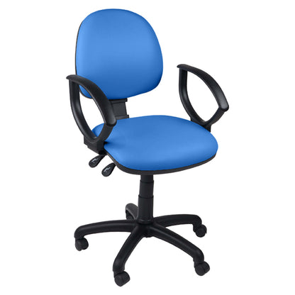 Function Operator Chair with Black Base & Vinyl Upholstery - 