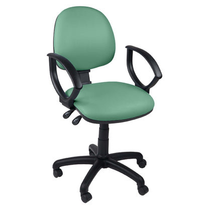 Function Operator Chair with Black Base & Vinyl Upholstery - 