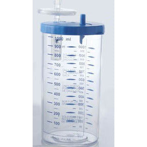 1000cc Jar (with Lid) for 3A Suction Units (for use with Liner) - Carey Medical