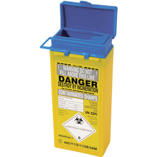 Sharpak 6 blue container - 0.6ltr - Sharpaks