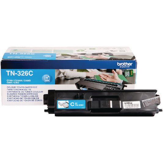 Brother Tn326c Hy Toner Cart Cyan - Brother