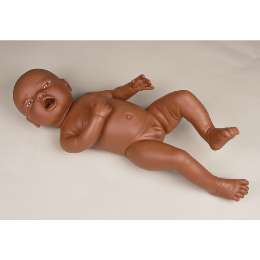 Neonate Doll for Nappy Practice - Male - Dark Skin - Erler Zimmer