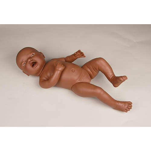 Neonate Doll for Nappy Practice - Female - Dark Skin - Erler Zimmer