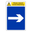Respect Social Distancing - Arrow Right Sign