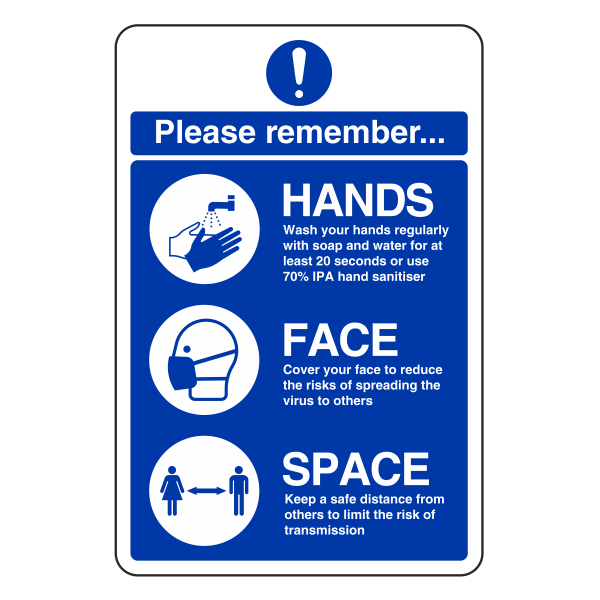 Hands - Face - Space Sign - Medisigns