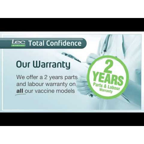 Lec PE102C - 41L Pharmacy Refrigerator - Solid Door New Version - 