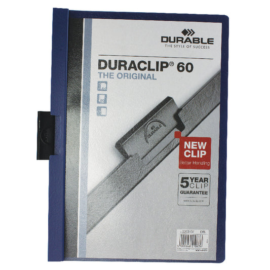 Duraclip File A4 6mm D/Blue Pk25 2209 - Durable