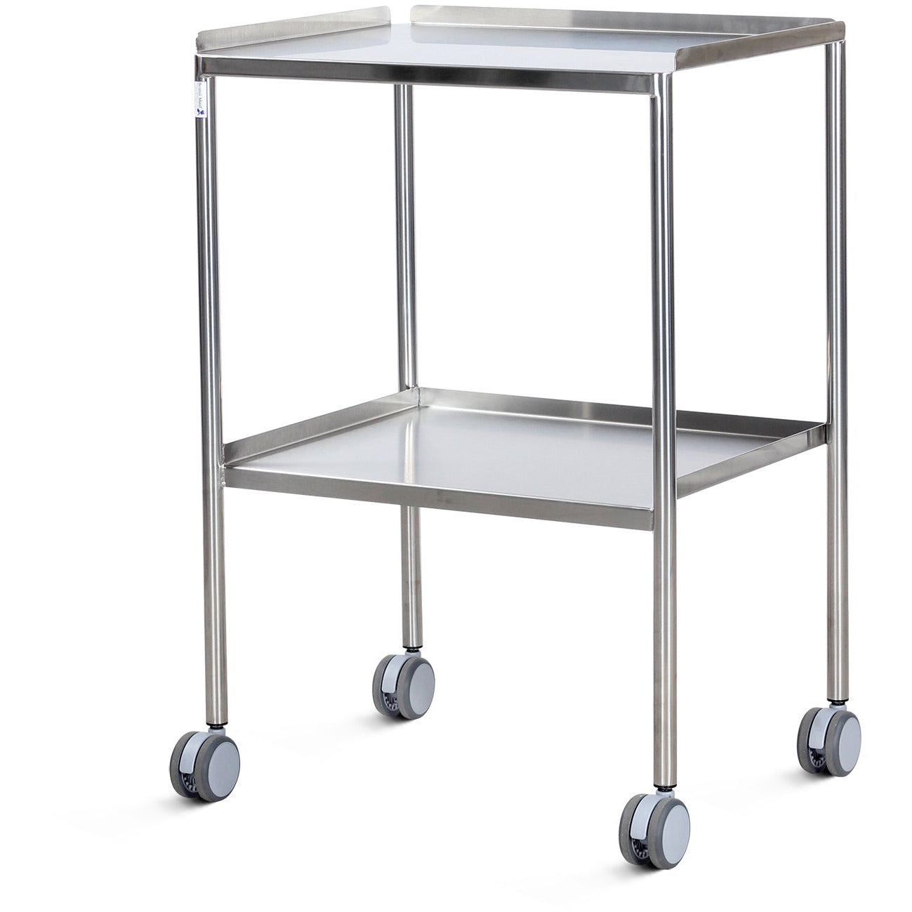 Dressing & Instrument Trolleys - Fixed Shelves Flange Up (600) - Bristol Maid