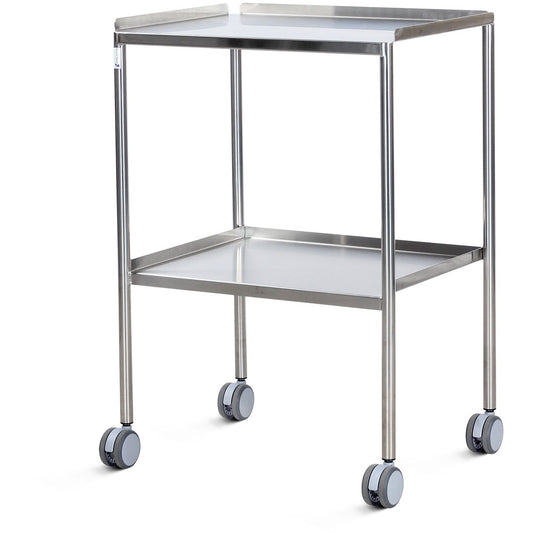 Dressing & Instrument Trolleys - Fixed Shelves Flange Up (600) - Bristol Maid