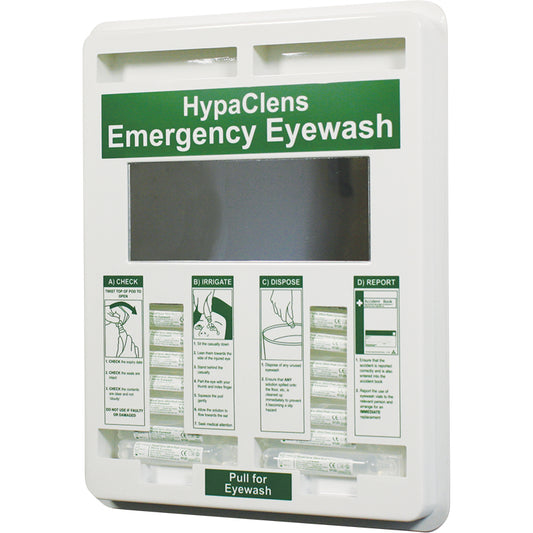 20ml Eye Wash Dispenser including 25 pods 35x29cm - Safety First Aid