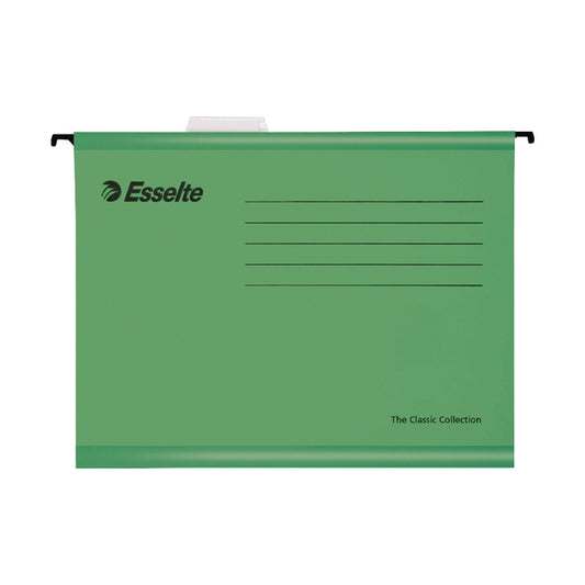 Esselte Classic Suspen File A4 Grn Pk25 - Esselte