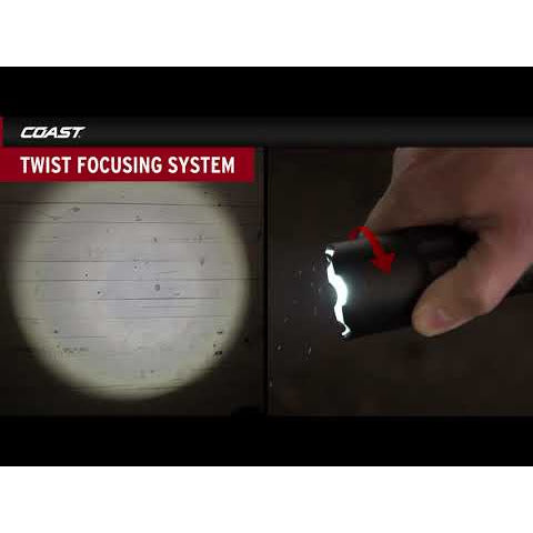 Coast Polysteel 400 Twist-Focusing LED Torch