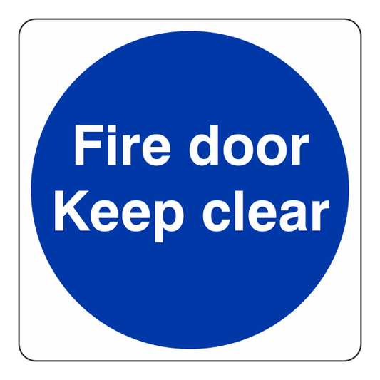 Fire Door Keep Clear Sign - Medisigns