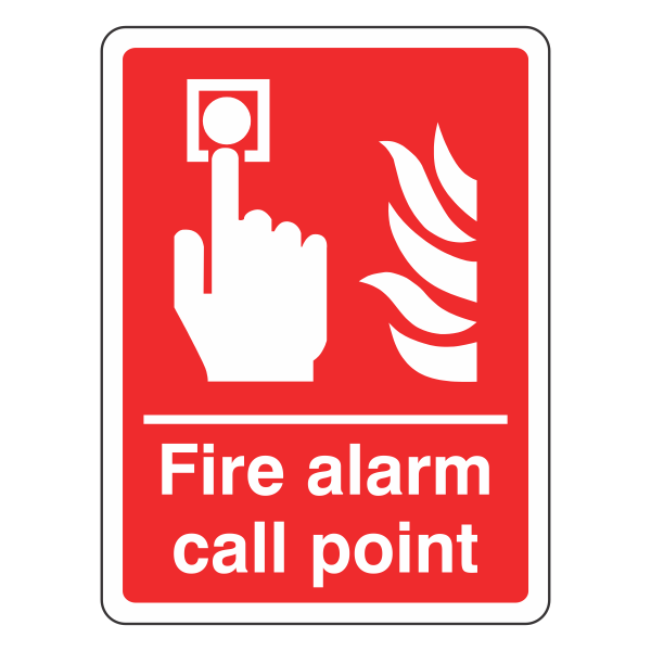 Fire Alarm Sign Call Point Sign- CLEARANCE – Medisave UK