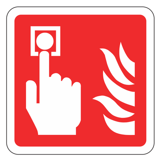Fire Alarm Sign Call Point Sign (Logo)