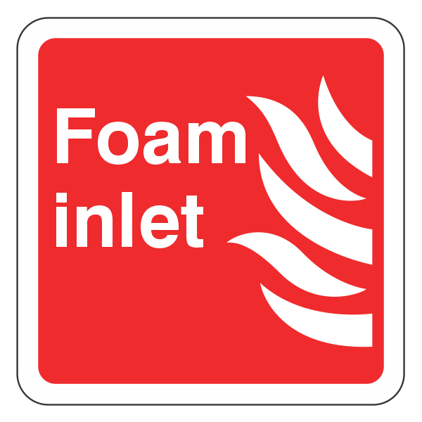 Foam Inlet Sign – Medisave UK