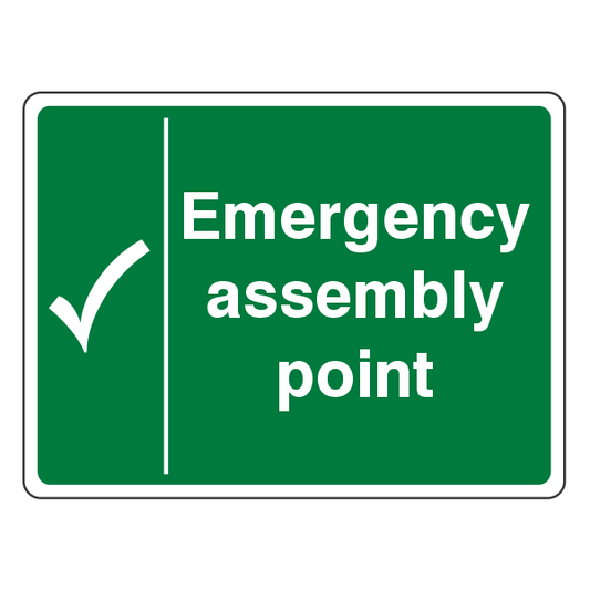 Emergency Assembly Point Sign (Tick)