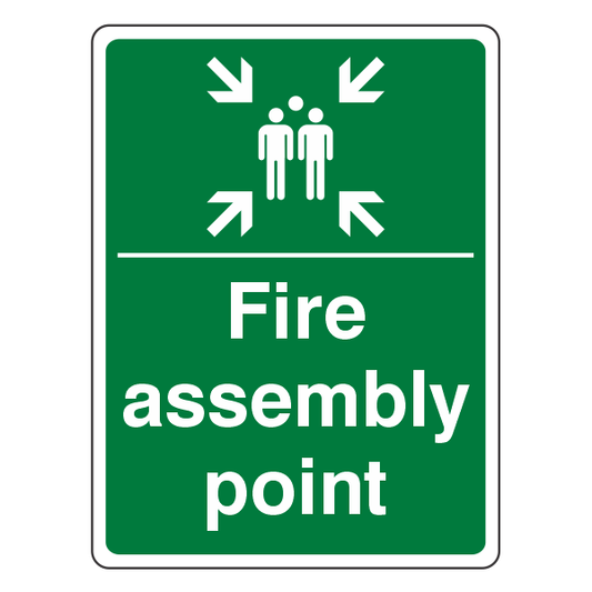 Fire Assembly Point Sign (Portrait Family) - Medisigns