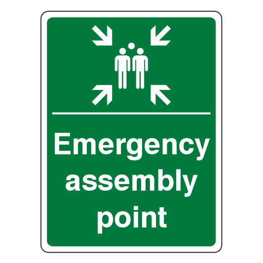 Emergency Assembly Point Sign (Portrait Family) - Medisigns