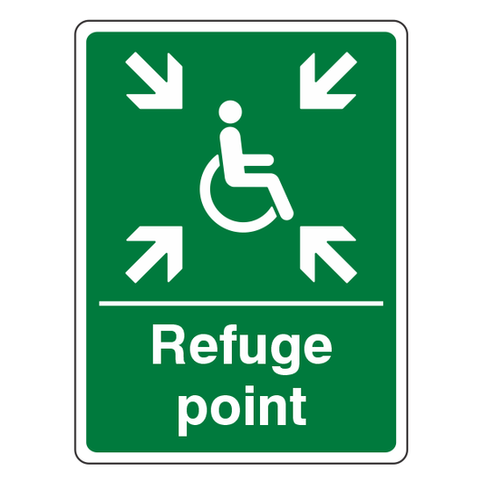 Refuge Point Portrait Sign