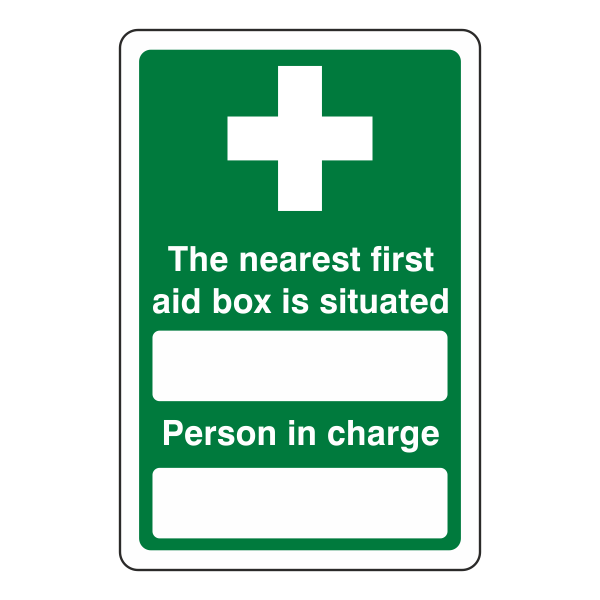 Nearest First Aid Box Sign – Medisave UK
