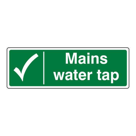 Mains Water Tap Sign