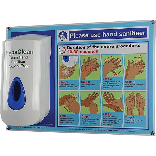 HypaClean Alcohol Free Hand Sanitiser Station - Safety First Aid
