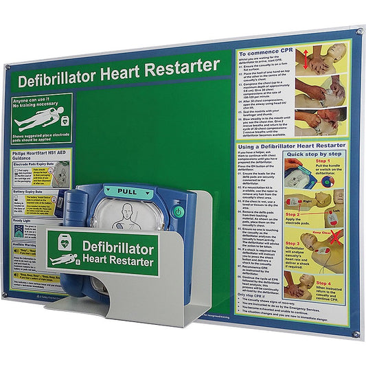 HypaGuard Defibrilator Station, Philips HeartStart HS1 - Safety First Aid