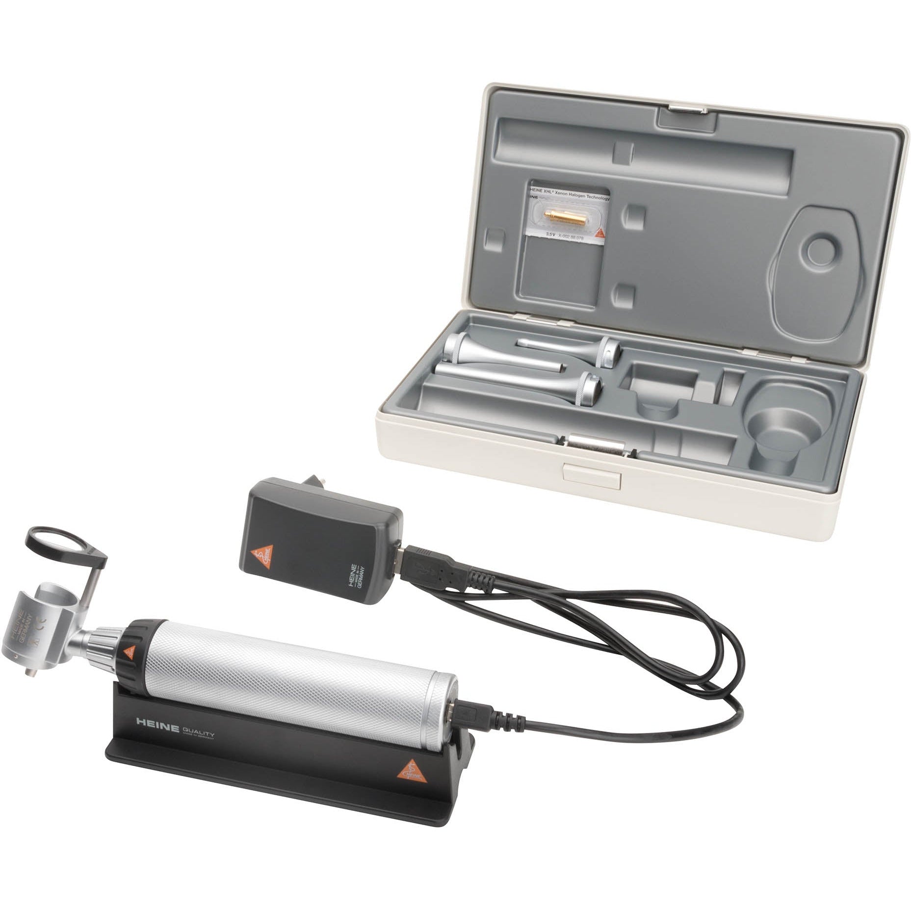 HEINE BETA4 USB Otoscope Set + Lead 3.5v - Heine