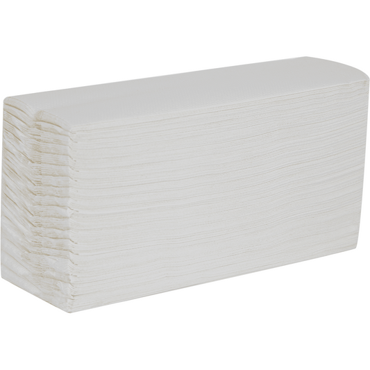 Essentials White C-Fold Hand Towel - 2ply x 2355 - Northwood