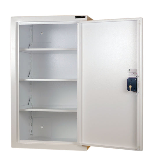 Controlled Drugs Cabinet 850 X 500 X 300mm | 3 Shelves (Adjustable) + Fixed Door Shelves | R/H Hinge