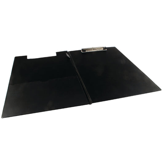 Foldover Clipboard Foolscap Blk - Vow