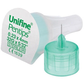 Unifine Pentips -Diabetes Medication Injection Pen Needle - 5mm X 31g  Single - Owen Mumford