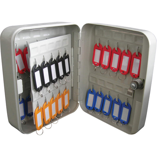 Key Cabinet, 40 Key Capacity (20x16x7.5cm) - Safety First Aid