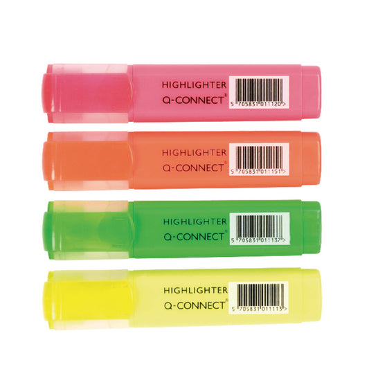 Pen Highlighter Assorted Pk4 - Vow