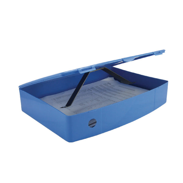 Q Connect Boxfile Polypropylene Blue - Vow