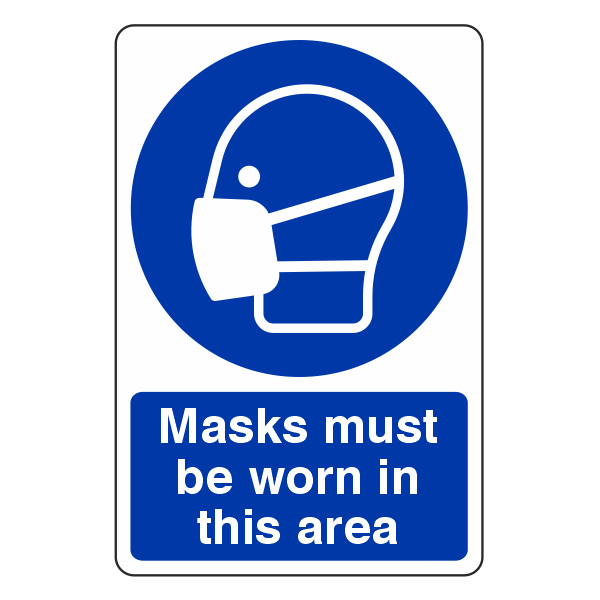 Masks Must Be Worn Sign – Medisave UK