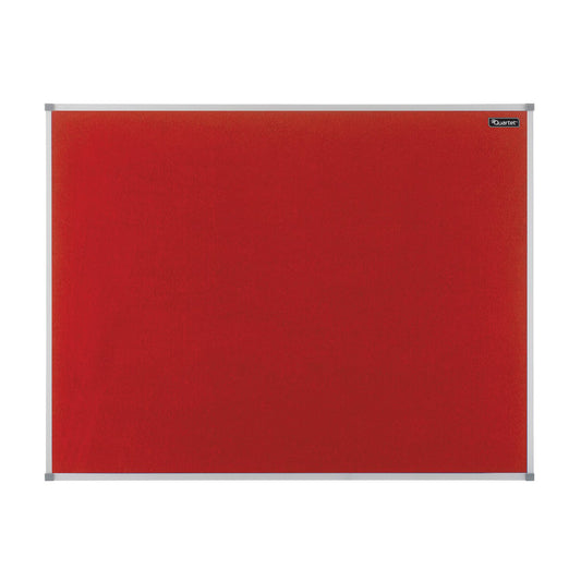 Quartet Aluminium Felt Board 1800x1200mm Red - Quartet