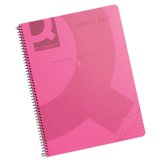 Select PP Spiral Book A5 Translucent Pink pack of 5 - Selected