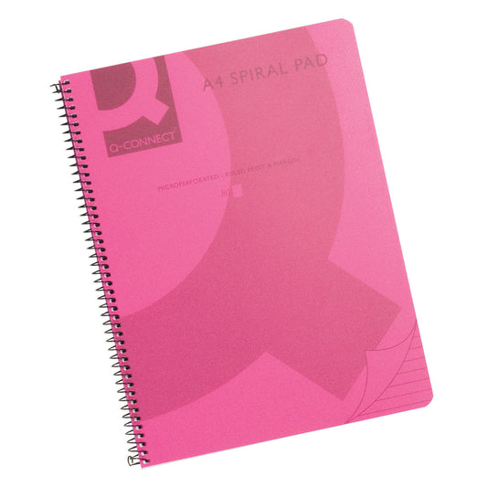 Select PP Spiral Book A4 Translucent Pink pack of 5 - Selected