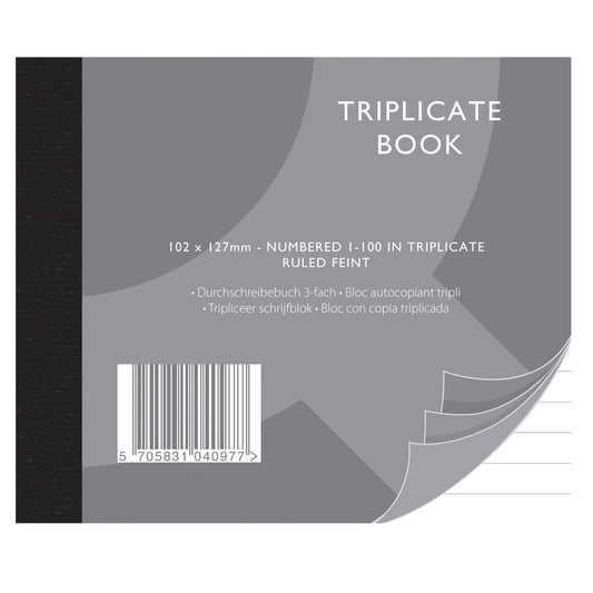Select Triplicate Book 102x127mm - Selected