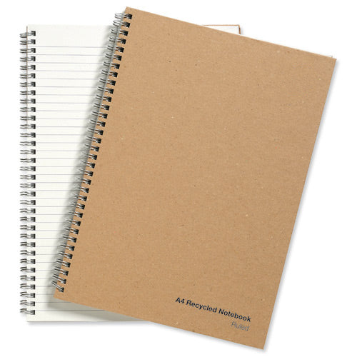 Select Wirebound Recycled Notebook Hard Cover A4 pack of 5 - Selected