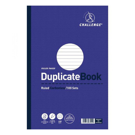 Challenge Duplicate Book Ruled 248x187 B63038 pack of 3 - Challenge